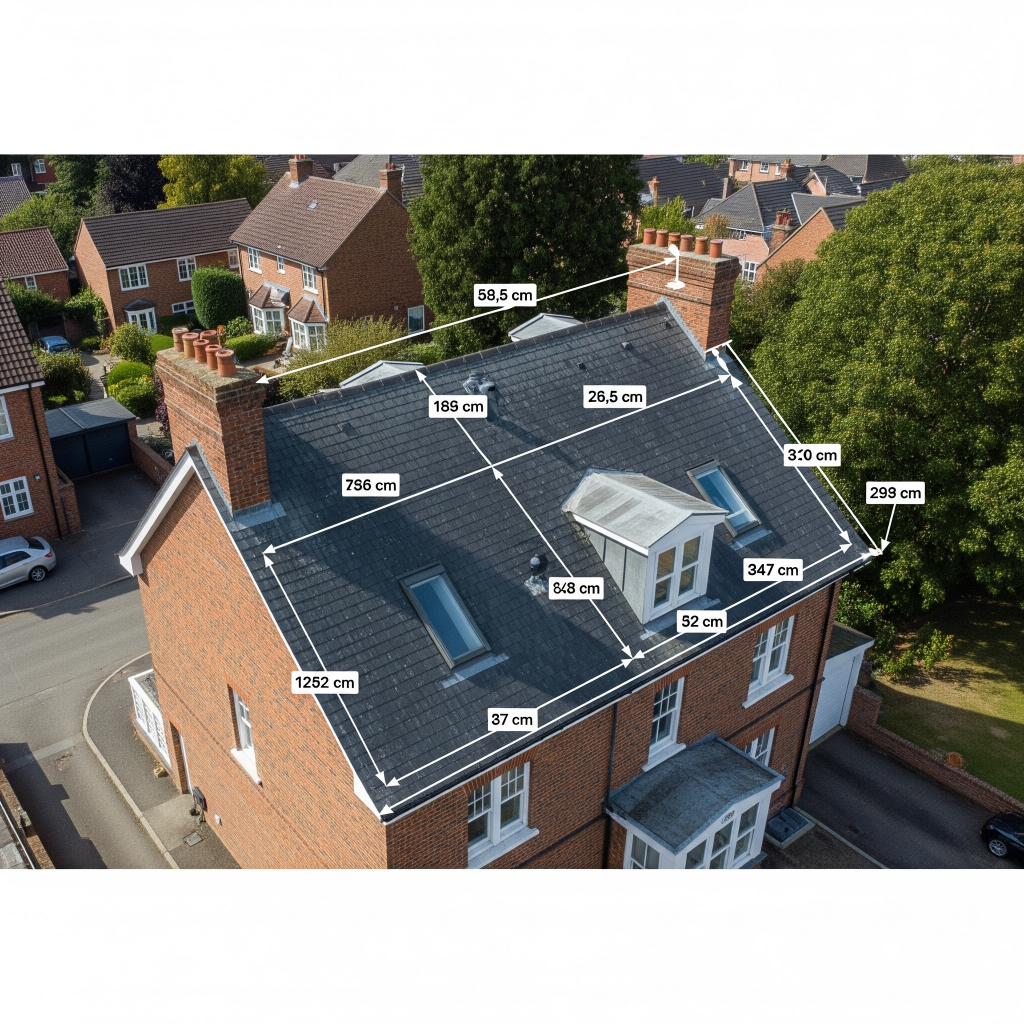 Aerial roof measurements 