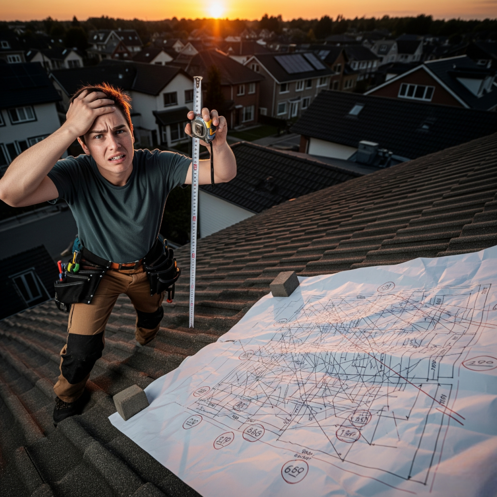 Measuring a roof