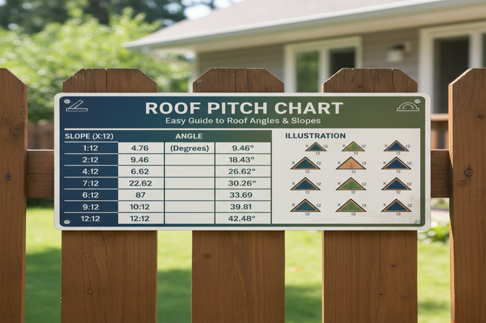 roof pitch chart