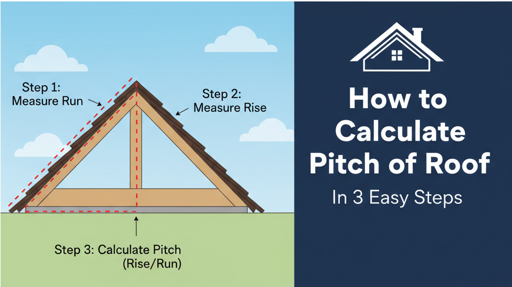 Calculate pitch of roof