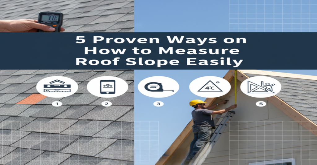 how to measure roof slope